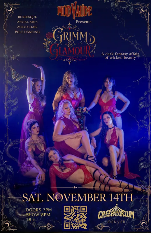 Mod Vaude Grimm & Glamour flyer
