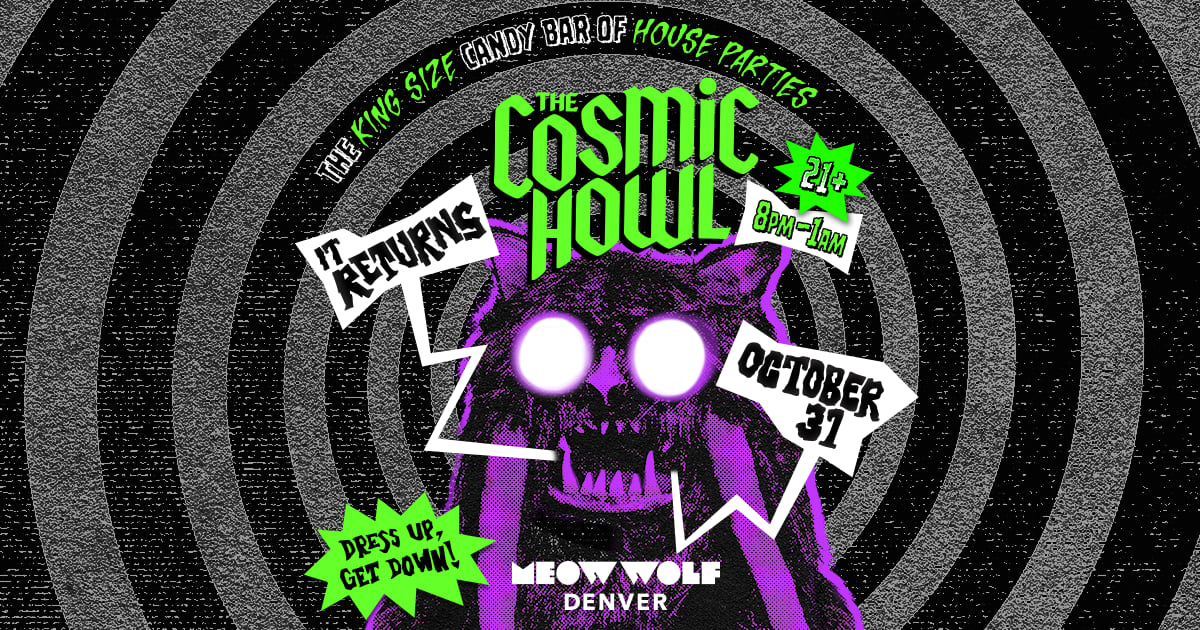 The Cosmic Howl Ultimate House Party flyer