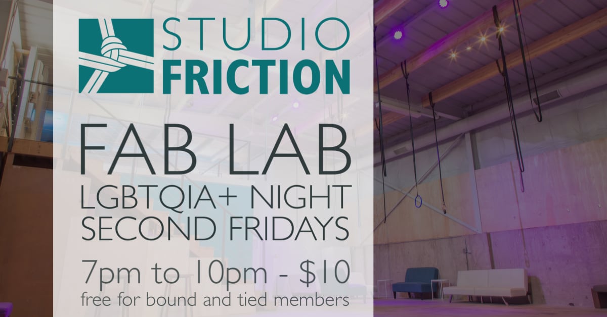 Fab Lab LGBTQIA+ night flyer