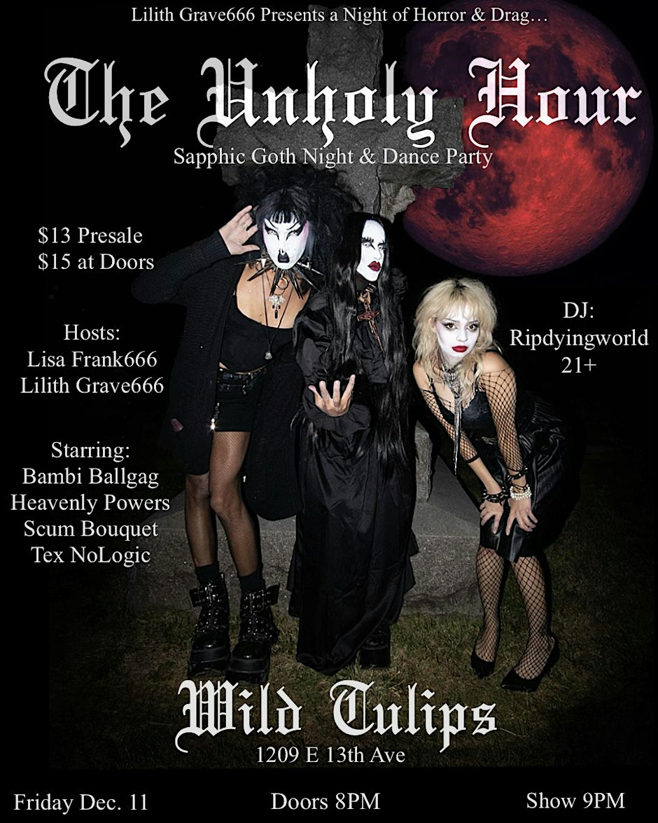 The Unholy Hour flyer