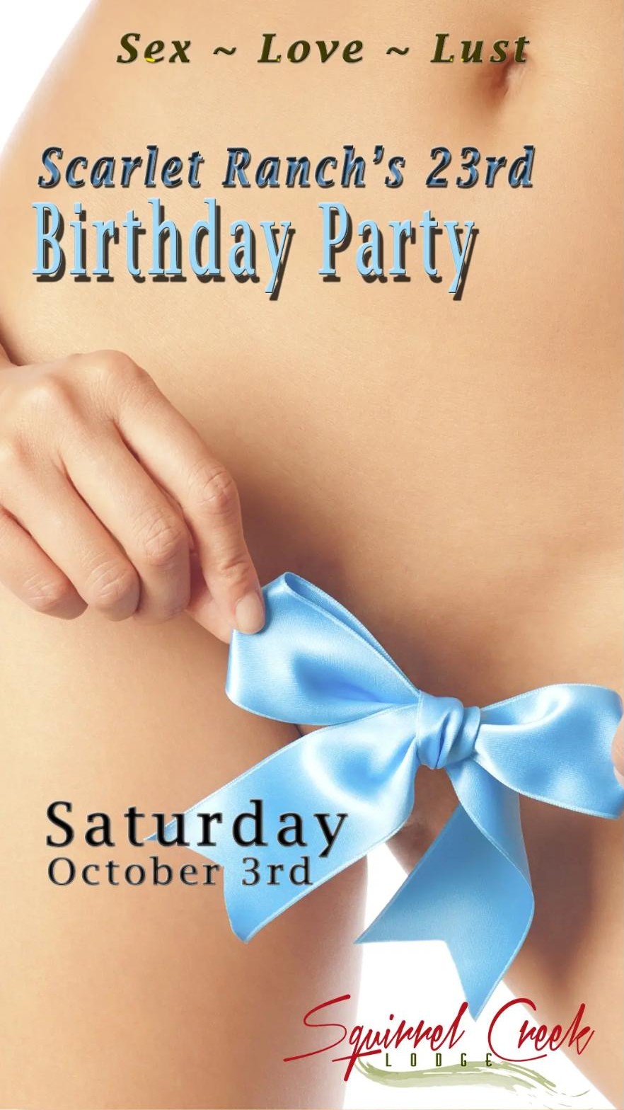 Scarlet Ranch 23rd Birthday Party flyer