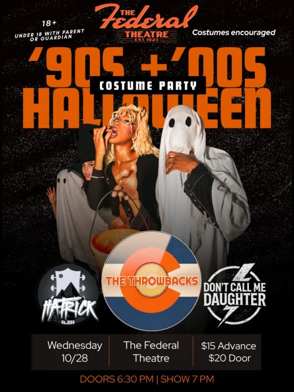90's and 2000's Halloween Costume Party flyer