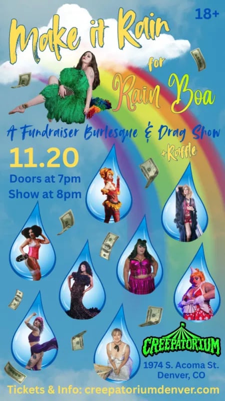 Make it Rain for Rain Boa flyer