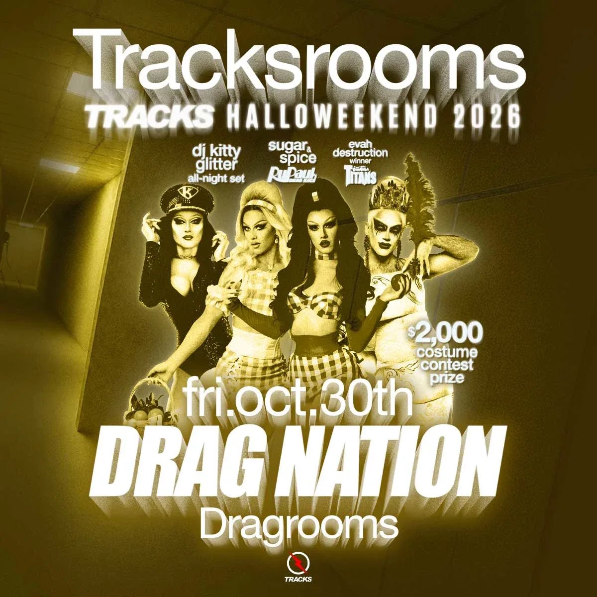 Drag Nation: Dragrooms flyer