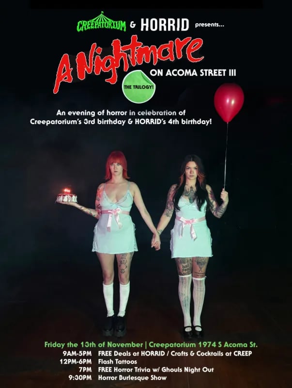 Nightmare on Acoma Street III: The Trilogy flyer