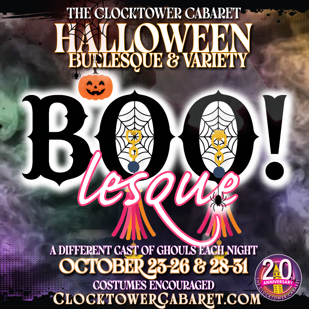 BOOlesque! 20th anniversary flyer, The Clocktower Cabaret